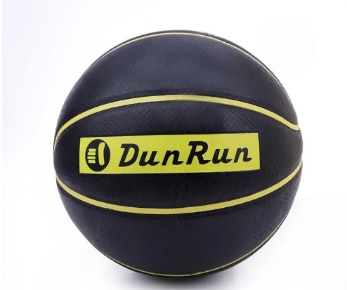 توپ بسکتبال خیابانی dunrun گریپ سایز ۶ DZH | مشکی/ زرد
