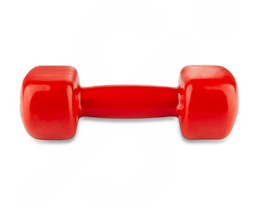دمبل بدنسازی ایروبیک بانوان روکش دار تکی ۵ کیلویی نیورکورد | قرمز