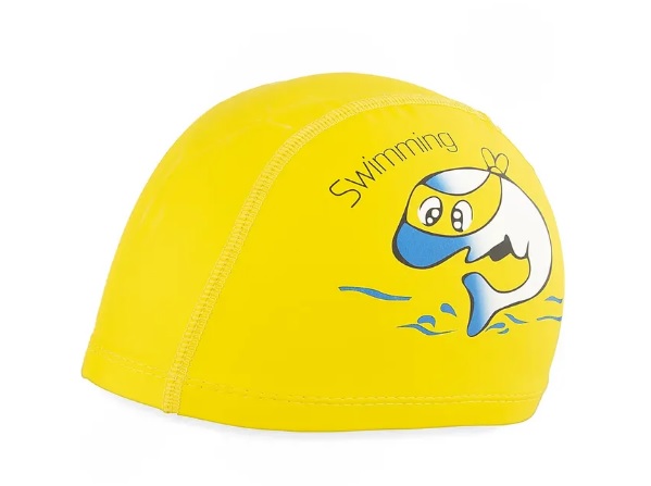کلاه شنا بچه گانه ۰۱ PU – YONGBO HMK | زرد